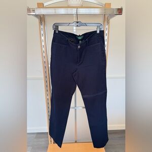 Lauren Ralph Lauren Navy Stretch Ankle Pants Size 10